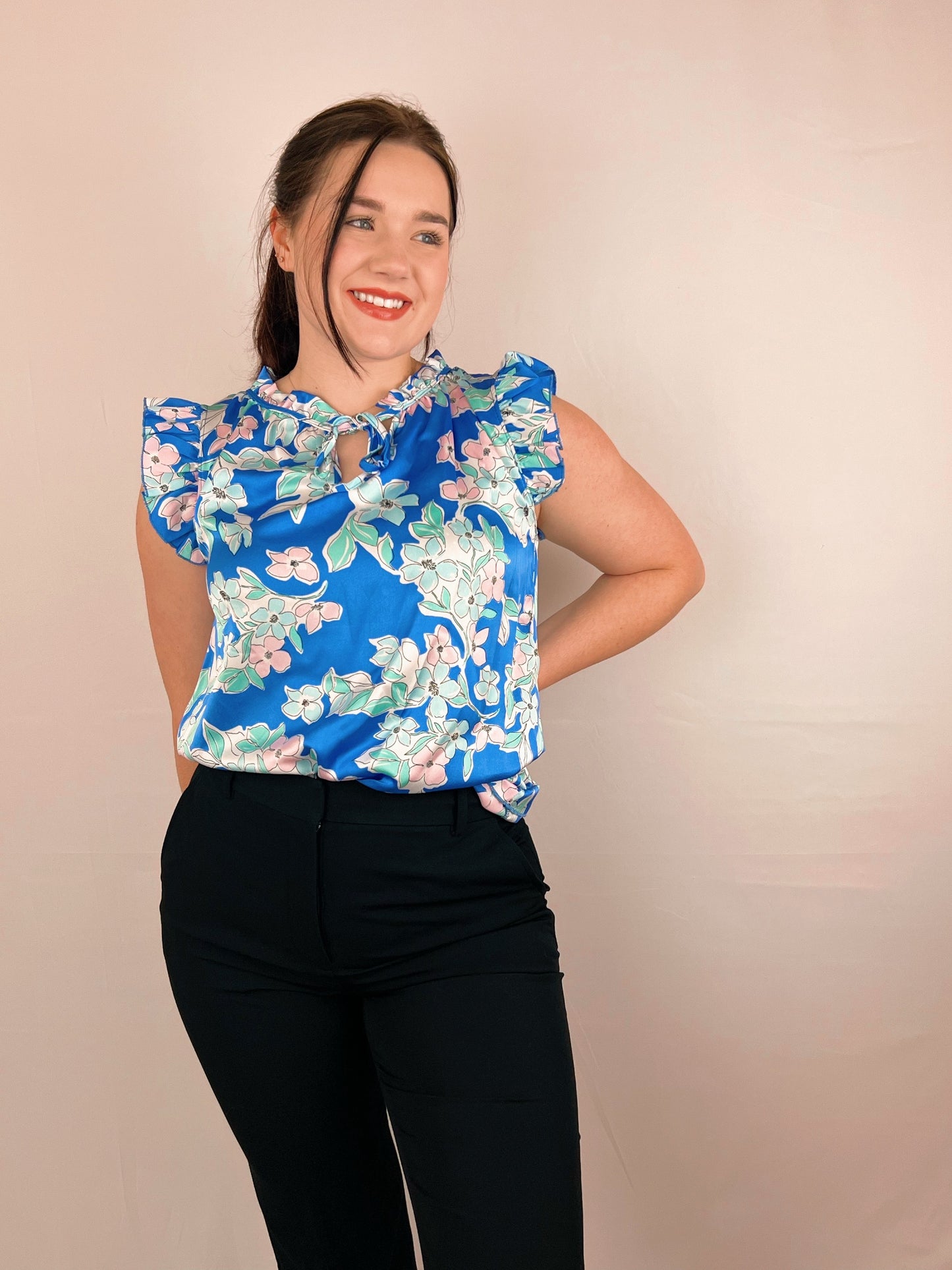 Tropical Floral Blouse