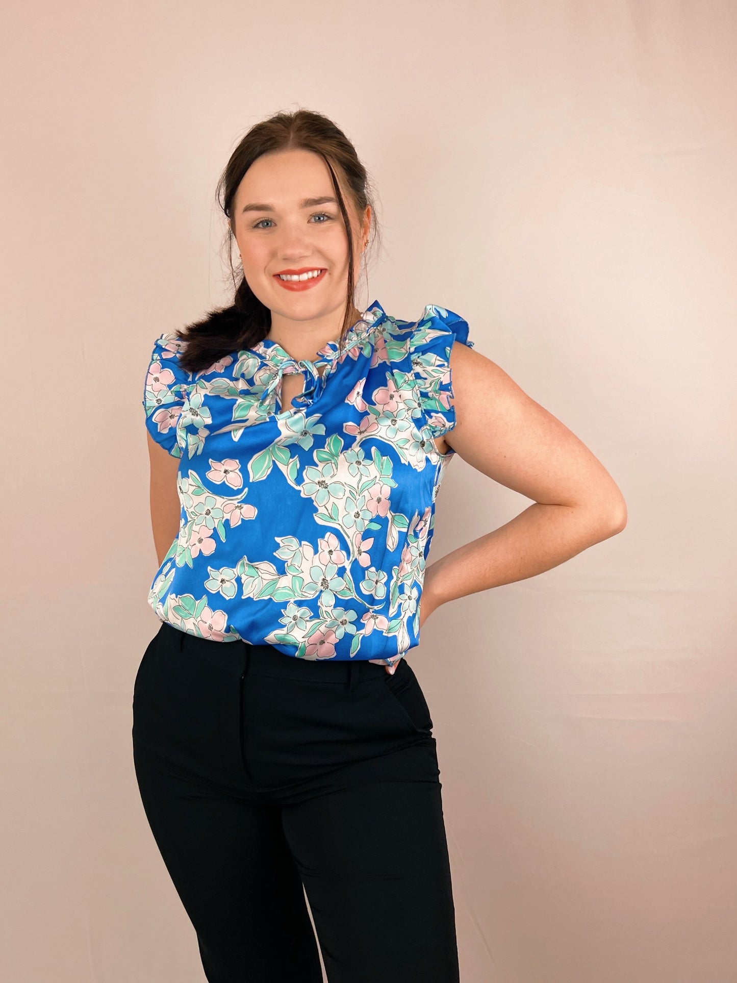 Tropical Floral Blouse