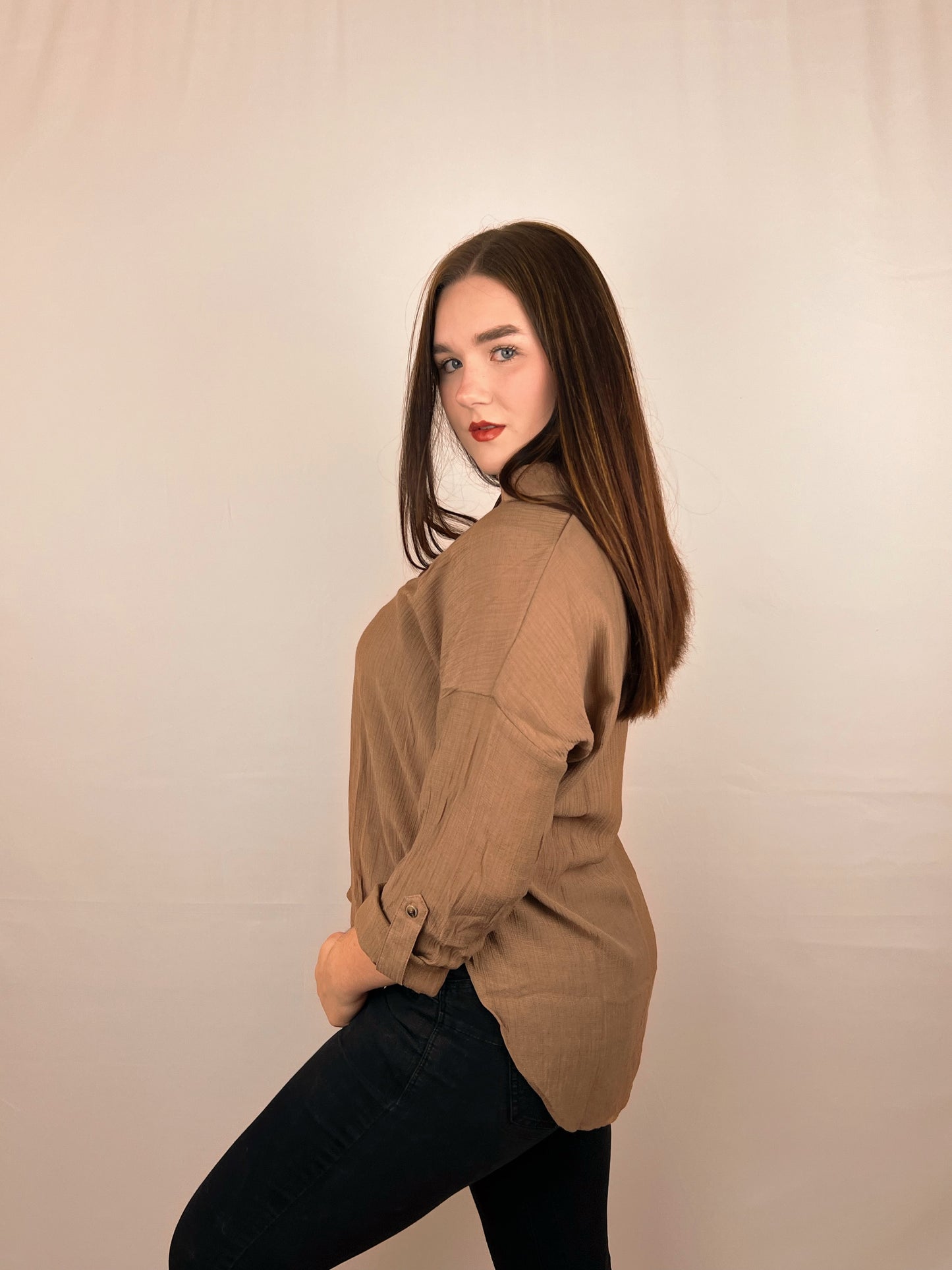 Espresso Brown Blouse