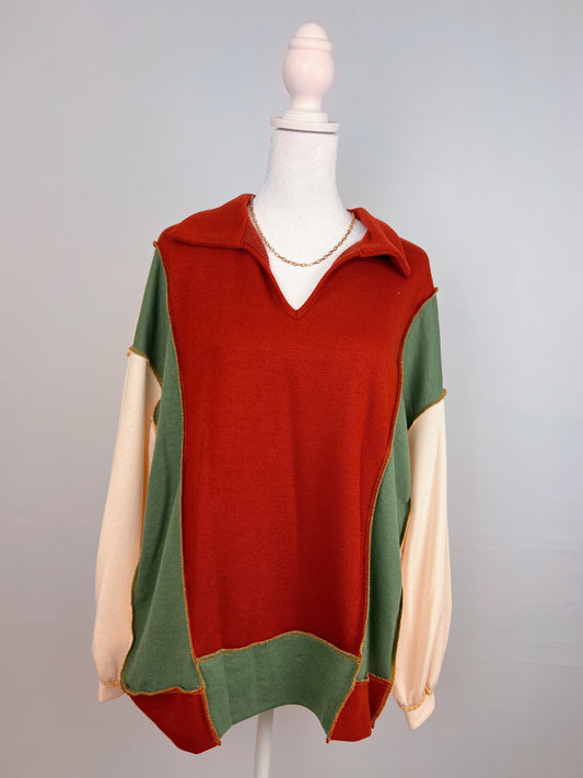 Autumn Colorblock Sweater