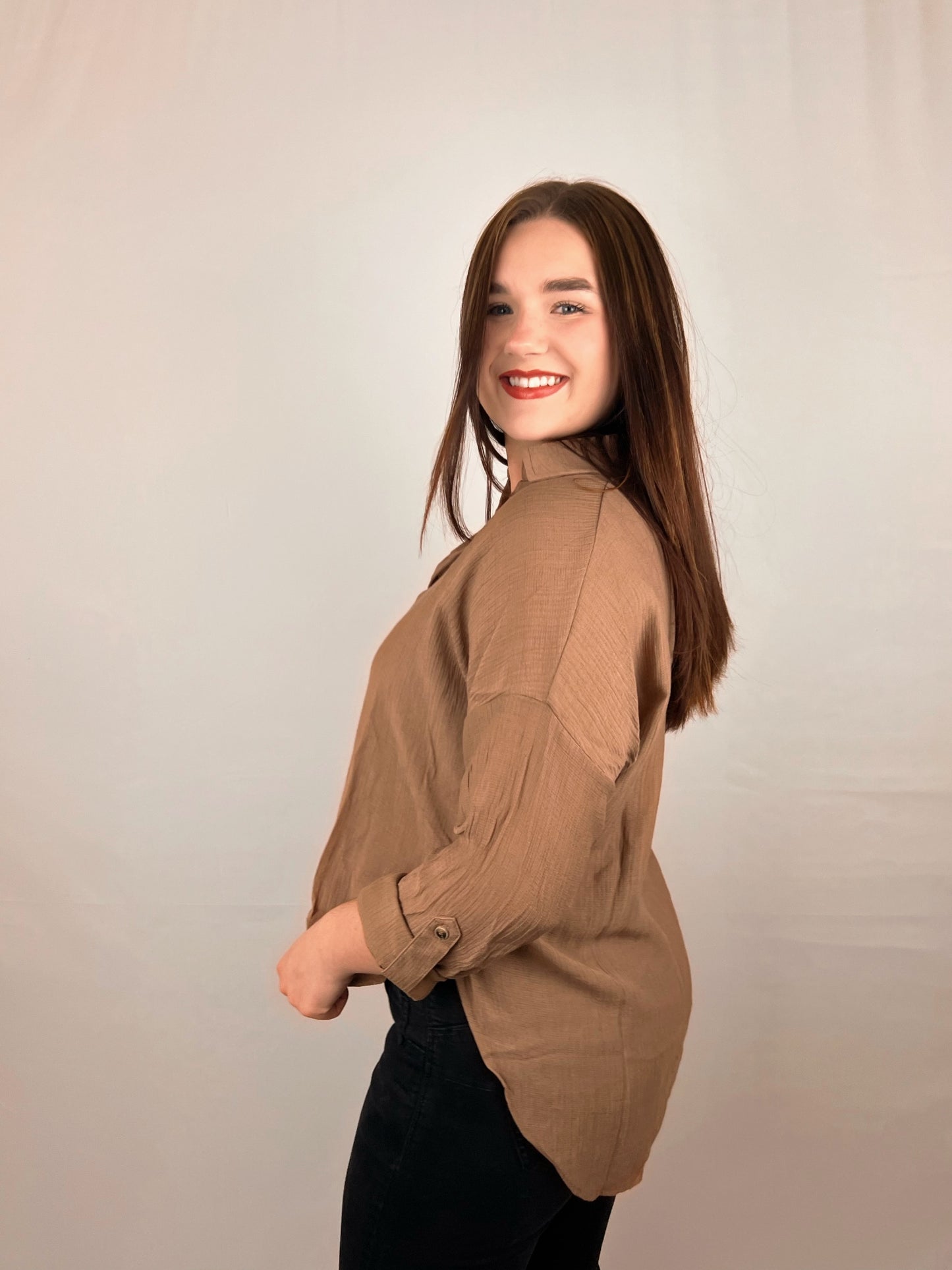 Espresso Brown Blouse