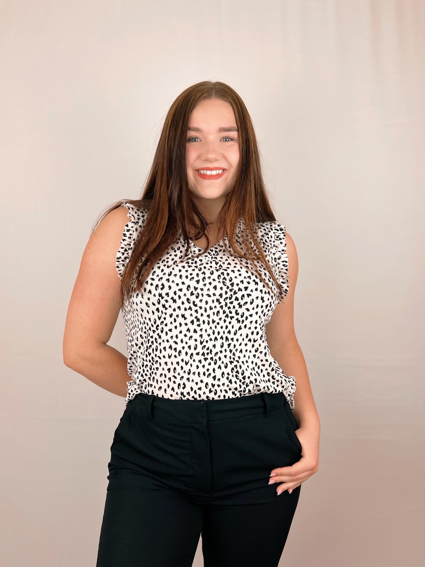 Lovely Leopard Print Blouse