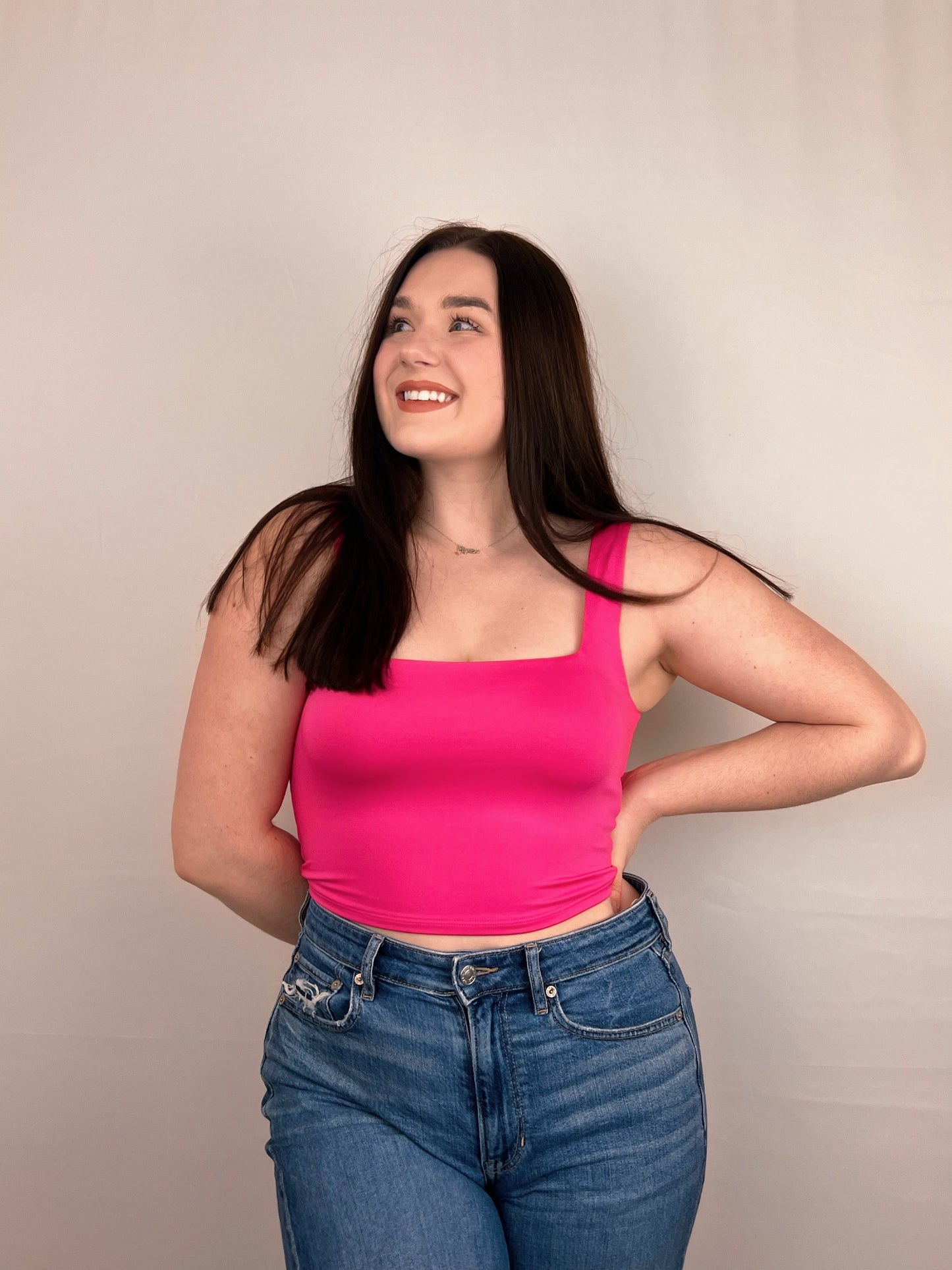 Mini Fuchsia Pink Tank Top