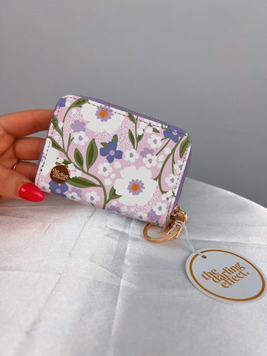 Deluxe Floral Keychain Wallet