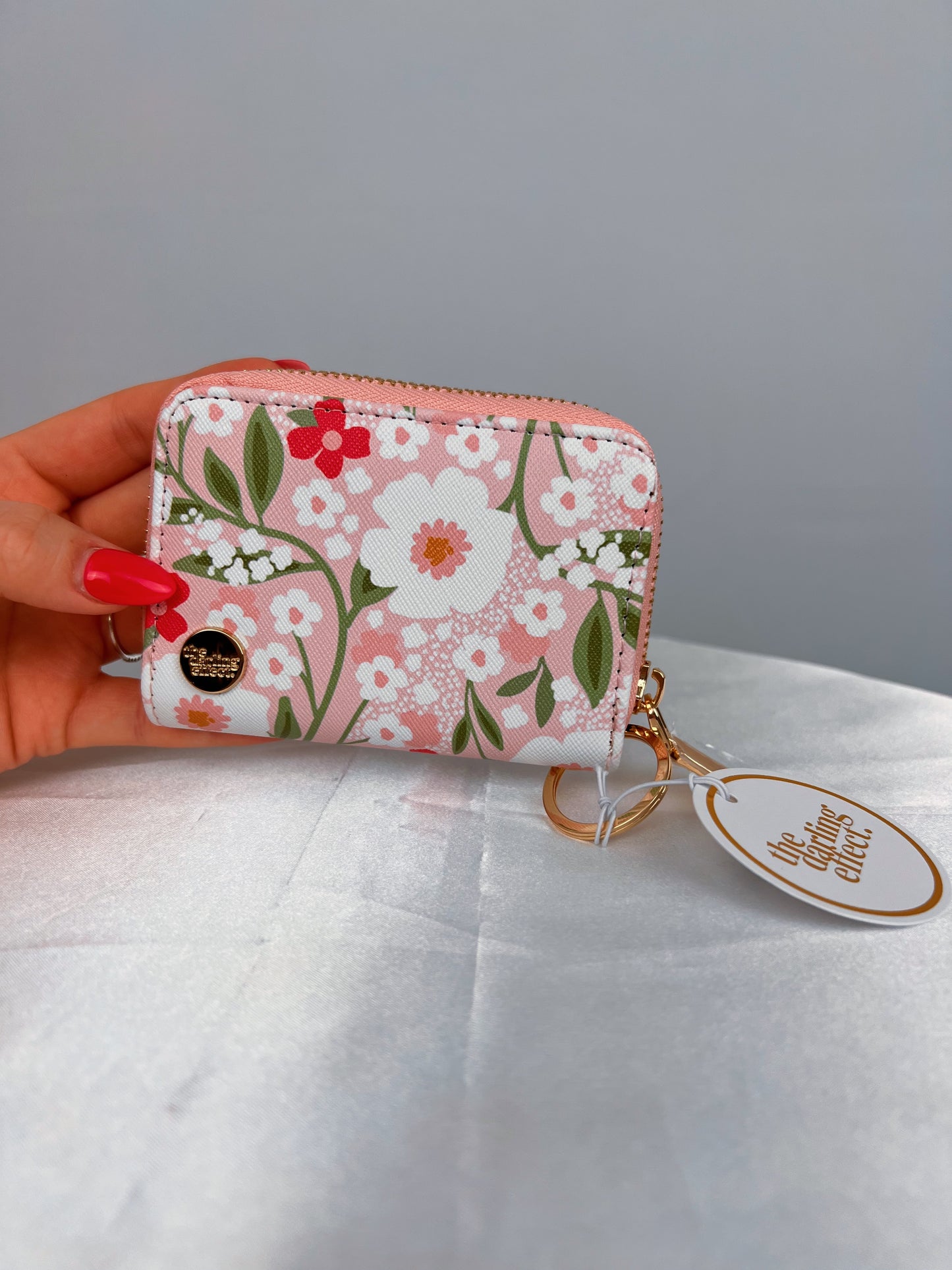 Deluxe Floral Keychain Wallet